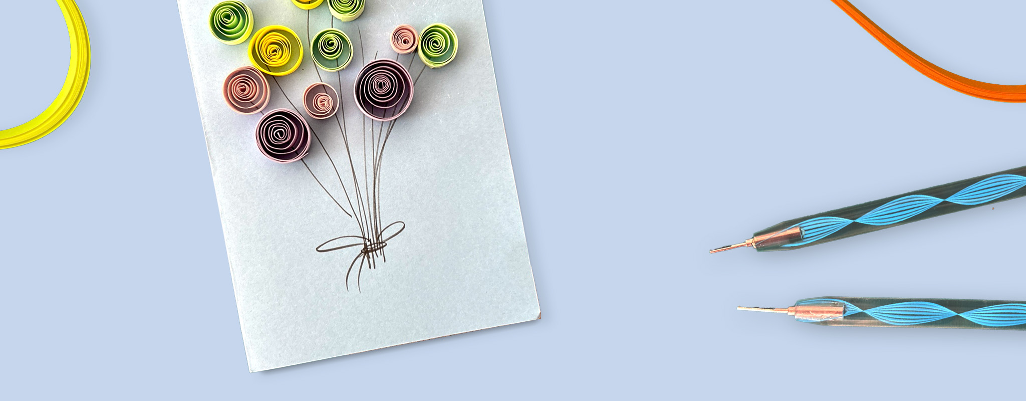 Quillen statt Chillen! Ich gestalte die besondere Glückwunschkarte